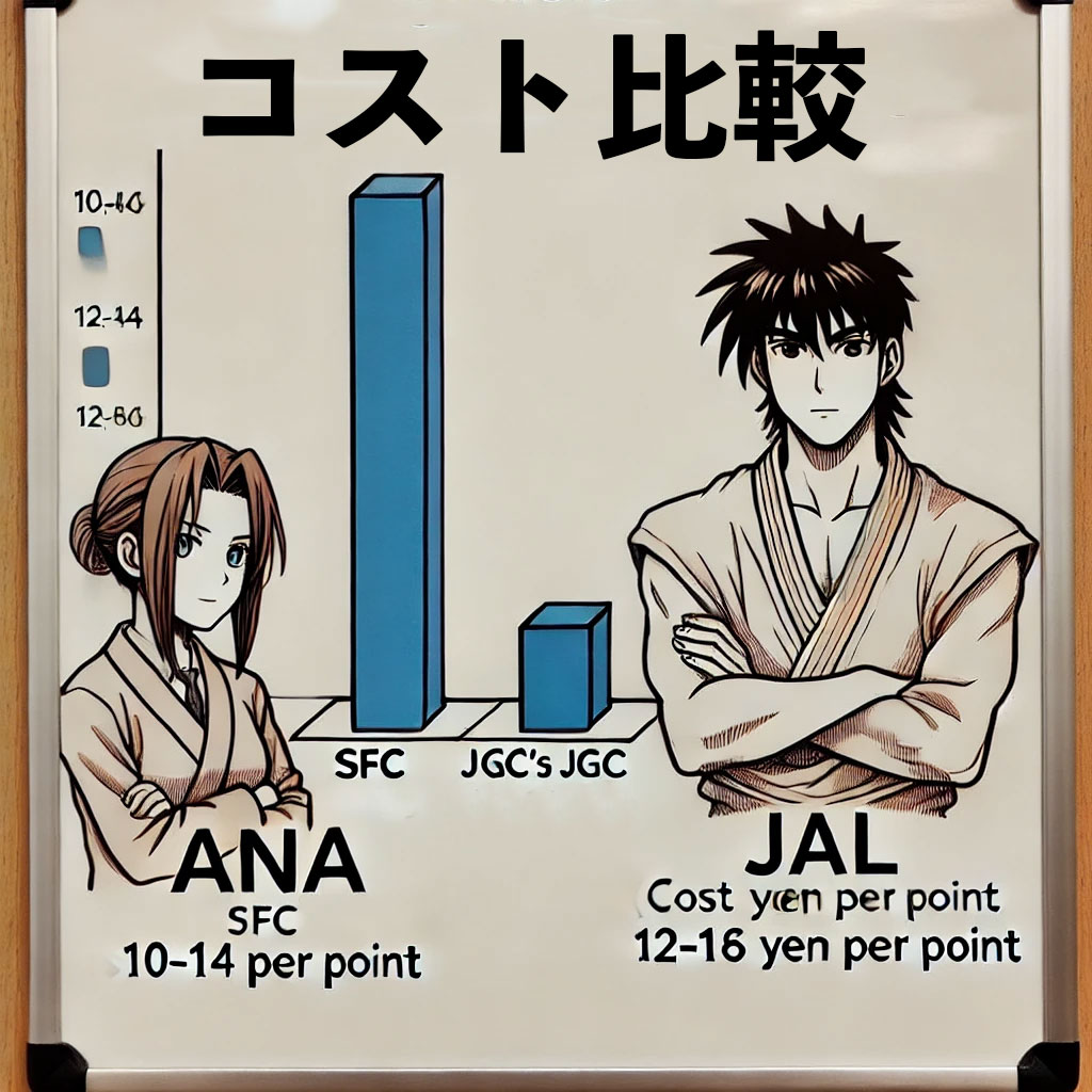 SFC修行 vs JGC修行のコスト比較